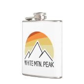 White Mountain Peak Californië Retro Heupfles (Links)