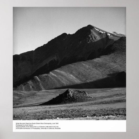 White Mountain Peak, juni 1964, door Ansel Adams Poster (Voorkant)
