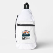White Mountain Retro Hiking Camping Camp Sling Bag (Voorkant)