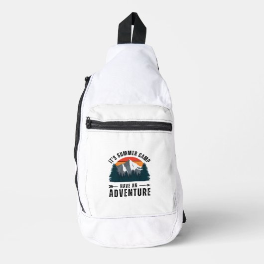 White Mountain  Retro Hiking Camping Camp Sling Bag (Voorkant)