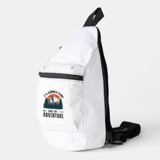 White Mountain Retro Hiking Camping Camp Sling Bag (Rechterhoek)