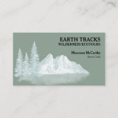 White Mountains and Trees Ecotourism Wilderness Visitekaartje (Voorkant)