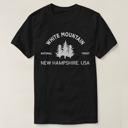 White Mountains Forest Natuur New Hampshire T-shirt (Design voorkant)