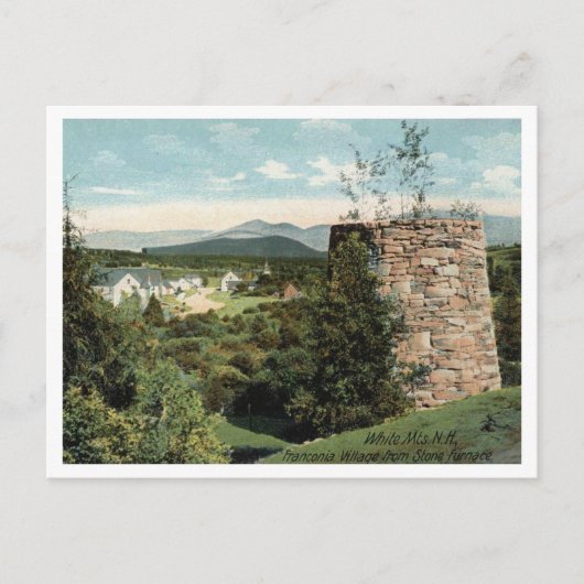 White Mountains, Franconia NH, steenoven 1905 Briefkaart (Voorkant)