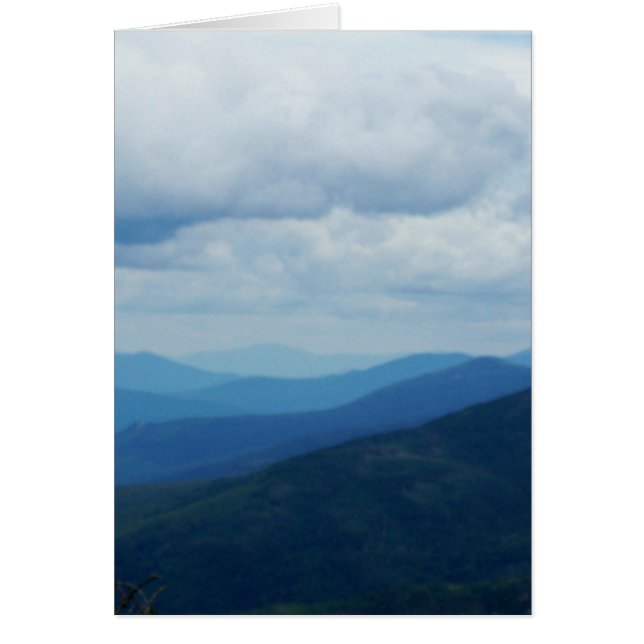 White Mountains Greetying Card (Voorkant)