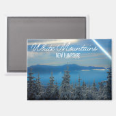 White Mountains magneet van New Hampshire (Voorkant / Achterkant)