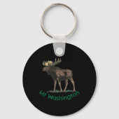 White Mountains Mt Washington New Hampshire Moose Sleutelhanger (Voorkant)