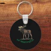White Mountains Mt Washington New Hampshire Moose  Sleutelhanger (Voorkant)