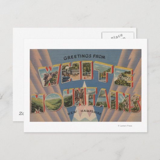 White Mountains, New Hampshire 2 Briefkaart (Voorkant / Achterkant)