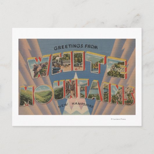 White Mountains, New Hampshire 2 Briefkaart (Voorkant)