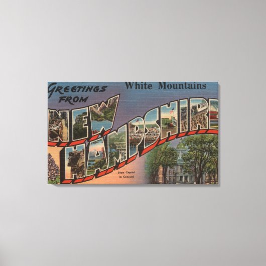 White Mountains, New Hampshire 2 Canvas Afdruk (Voorkant)