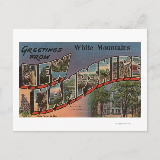 White Mountains, New Hampshire 3 Briefkaart (Voorkant)