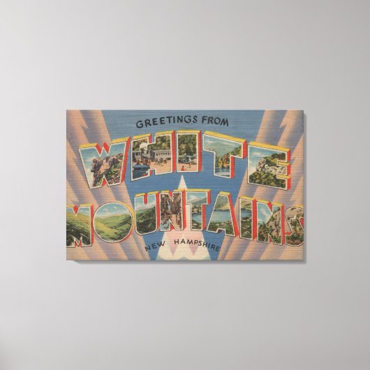 White Mountains, New Hampshire 3 Canvas Afdruk (Voorkant)