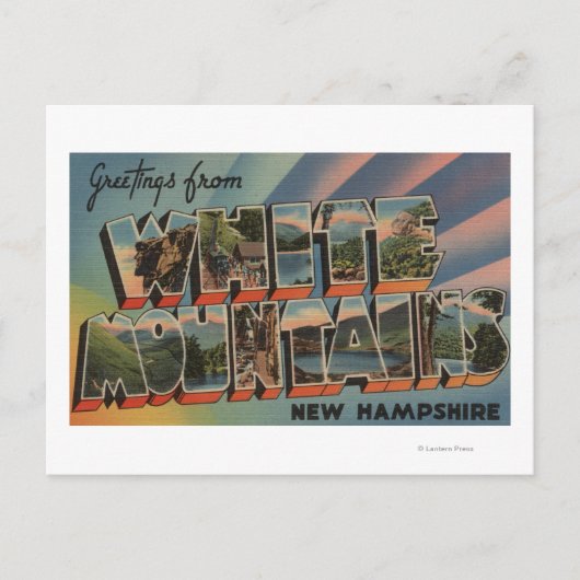 White Mountains, New Hampshire 4 Briefkaart (Voorkant)
