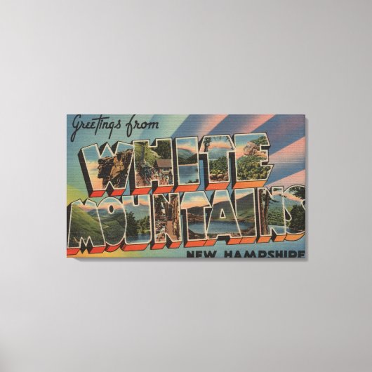 White Mountains, New Hampshire 4 Canvas Afdruk (Voorkant)