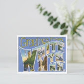 White Mountains, New Hampshire Big Letters Briefkaart (Staand voorkant)