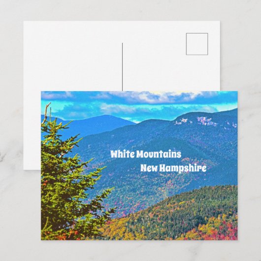 White Mountains New Hampshire Briefkaart (Voorkant / Achterkant)