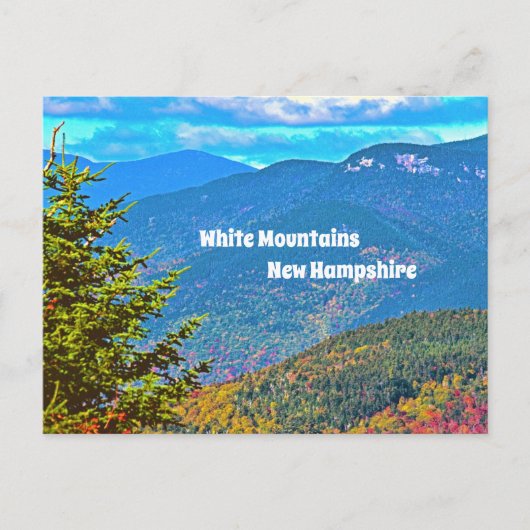White Mountains New Hampshire Briefkaart (Voorkant)