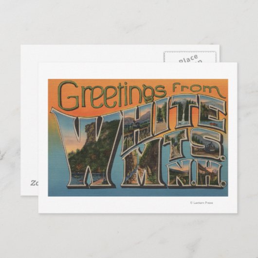 White Mountains, New Hampshire Briefkaart (Voorkant / Achterkant)