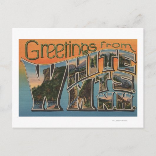 White Mountains, New Hampshire Briefkaart (Voorkant)