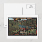 White Mountains, New Hampshire - Dixville Briefkaart (Voorkant / Achterkant)