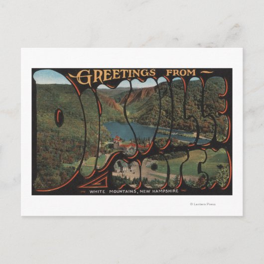 White Mountains, New Hampshire - Dixville Briefkaart (Voorkant)