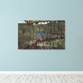 White Mountains, New Hampshire - Dixville Canvas Afdruk (Insitu (Houten vloer))