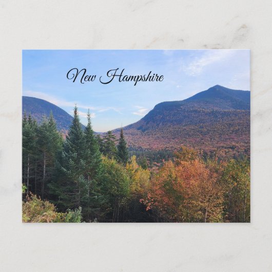 White Mountains New Hampshire herfstgebladerte Briefkaart (Voorkant)
