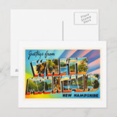 White Mountains New Hampshire NH Travel Souvenir Briefkaart (Voorkant / Achterkant)