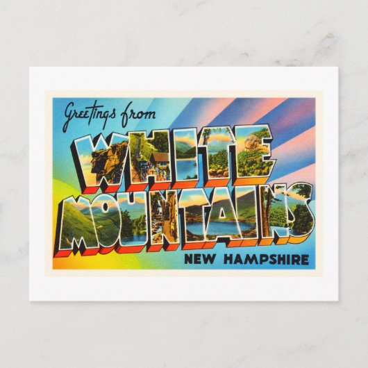 White Mountains New Hampshire NH Travel Souvenir Briefkaart (Voorkant)