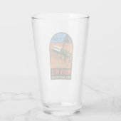 White Mountains New Hampshire Pint Glass Glas (Achterkant)
