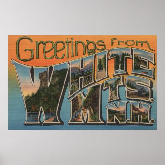 White Mountains, New Hampshire Poster (Voorkant)