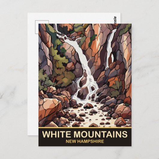 White Mountains, New Hampshire, Reizen Briefkaart (Voorkant / Achterkant)