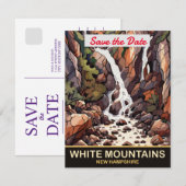 White Mountains, New Hampshire Save The Date (Voorkant / Achterkant)