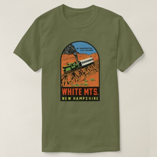 White Mountains, New Hampshire T-shirt (Design voorkant)