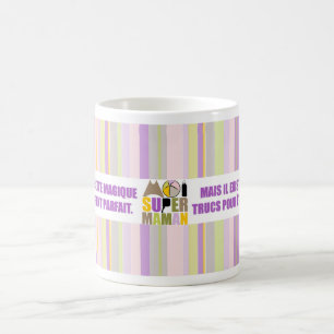 White Mug 325ml Moi Super Mammie - Magic Recept 2 Koffiemok