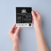 White Mug, Barista, Café, Coffeehouse Advertising Flyer (Hand)