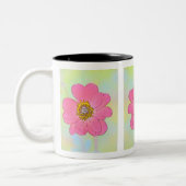 White Mug With Flowers Tweekleurige Koffiemok (Links)