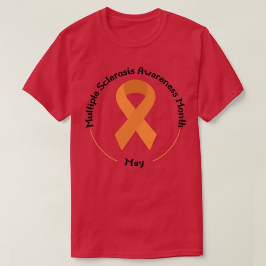 White Multiple Sclerose Awareness Multiple Sclero T-shirt (Design voorkant)