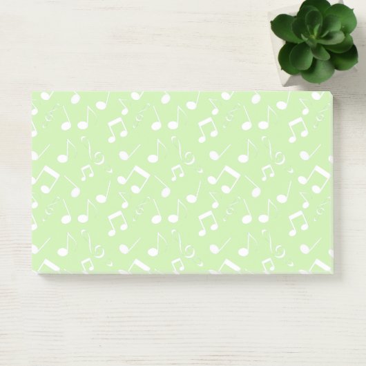White Musical Notes Design Post-it Notes (Kantoor)