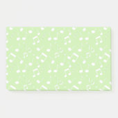 White Musical Notes Design Post-it Notes (Voorkant)
