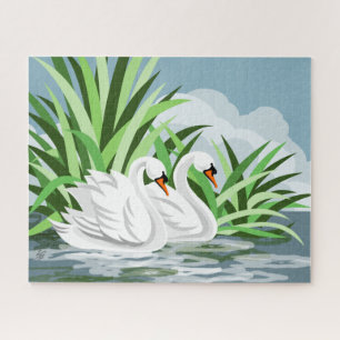 White Mute Swan Legpuzzel