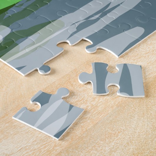 White Mute Swan Legpuzzel (Zijkant)