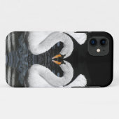 White Mute Swans Mirror Afbeelding Case-Mate iPhone Case (Achterkant (horizontaal))