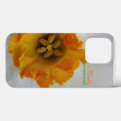 White N Oranje Daffodil Persoonlijk Case-Mate iPhone Case (Achterkant (horizontaal))