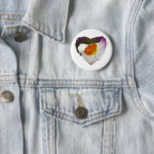 White Narcissus Floral Coordinated Items Ronde Button 5,7 Cm (In situ)