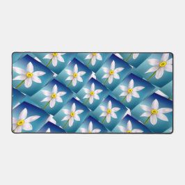 White Narcissus Pattern Bureaumat