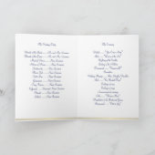 White Nautical Wedding Ceremony Programma's (Binnen)