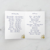 White Nautical Wedding Ceremony Programma's (Binnen)