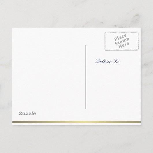 White Nautical Wedding Save the Date Briefkaarten (Achterkant)